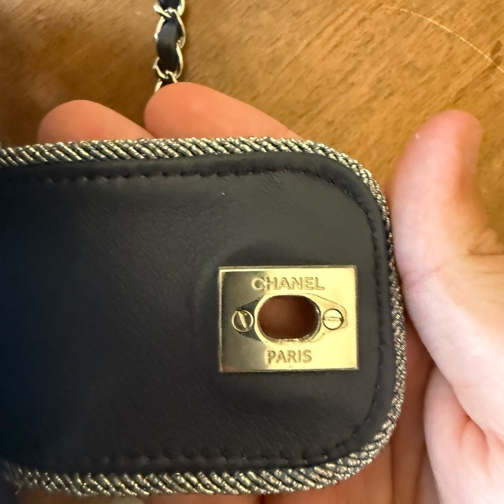 AUTHENTIC Chanel Elementary Chic Lambskin Flap Bag Purse - Picture 4 of 10